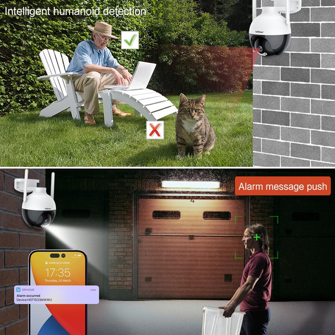 Waterproof Wifi Camera With Auto Tracking And Night Vision