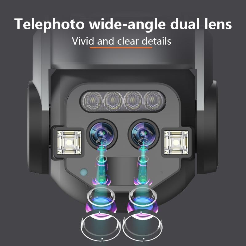 10X Binocular Zoom Dual Light Source Wifi Camera - Ip67 Waterproof For Outdoor Use