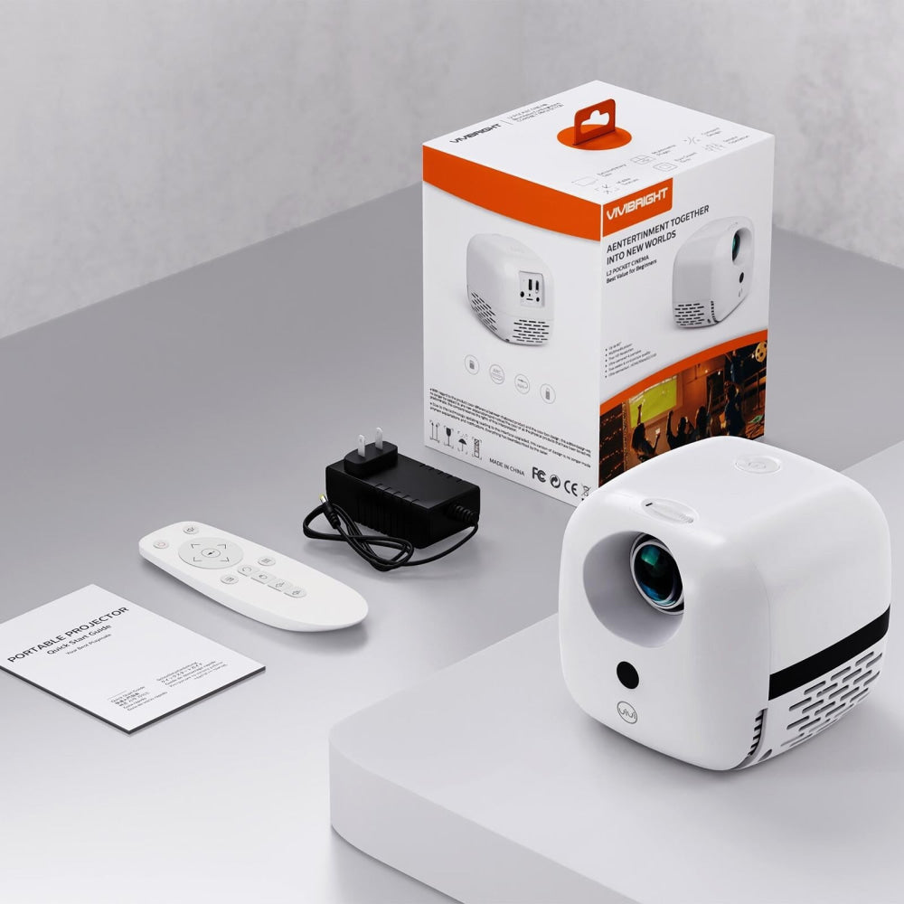 Portable Mini Smart Projector - 50 Ansi Lumens Lcd Led Multimedia