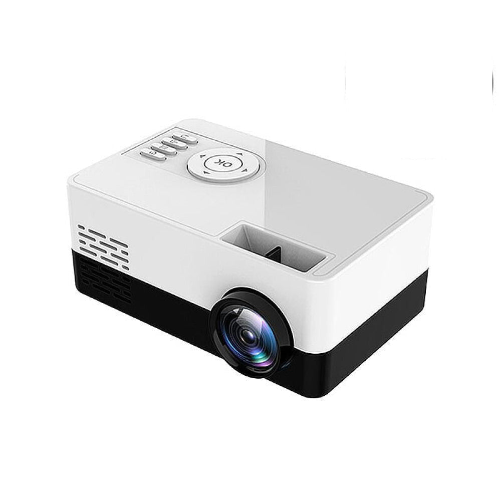 Portable Hd 1080P Led Projector With Tf / Av / Usb Support - Blue White