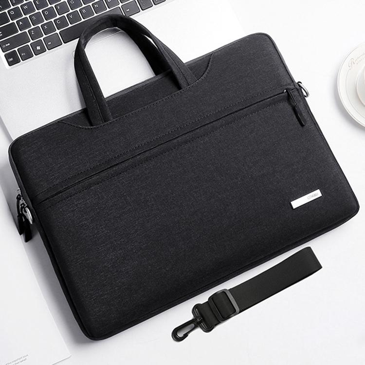 15.6 Inch Inner Bag with Shoulder Strap for Handbag or Laptop - Black