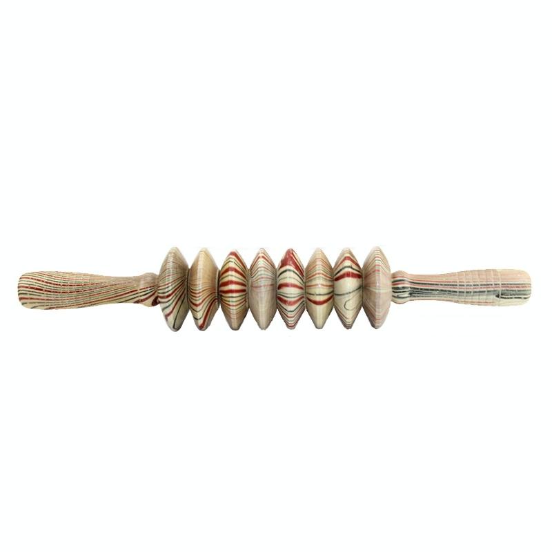 Wooden Abdominal & Leg Roller Massager - 388 Massage Wheel