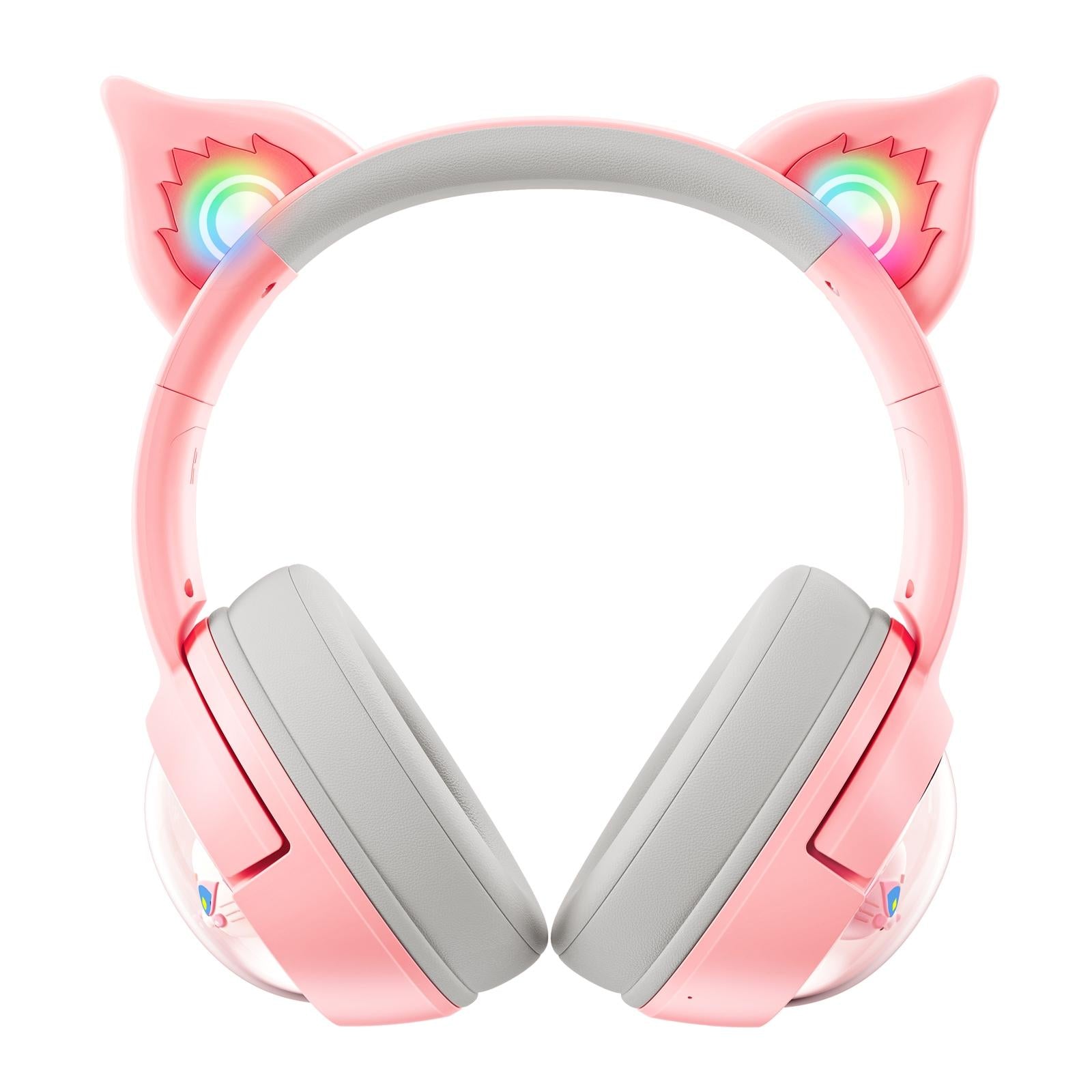 Wireless Cat Ear Bluetooth Headset Usb-C - Pink