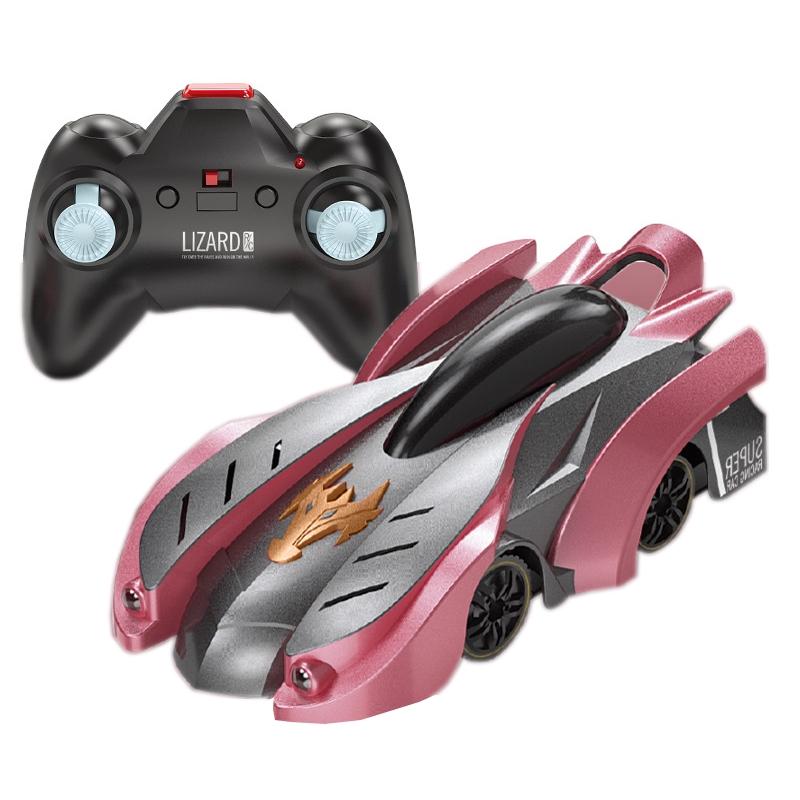 Electric Remote Control Wall Climbing Car for Kids - Mini Toy - Blue Lightning Watch Rc Edition