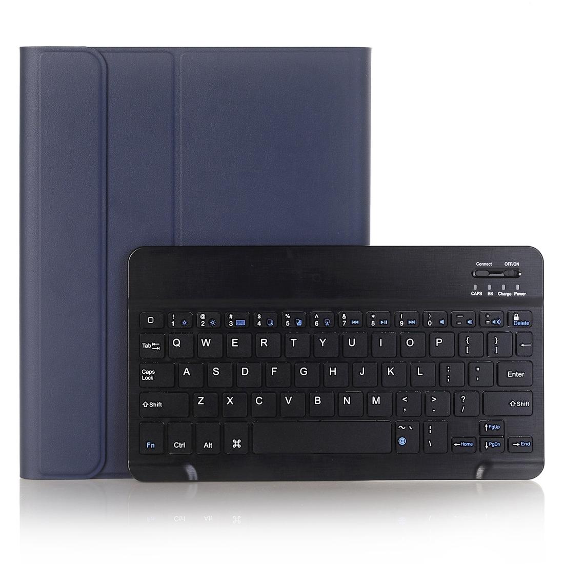 Ultra-Thin Detachable Bluetooth Keyboard Tablet Case For Ipad 10.2 2019 With Stand & Pen Slot - Blue