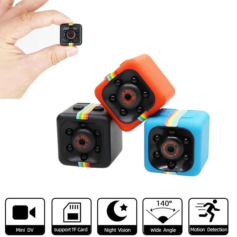 Hd Mini Sport Camera With Night Vision & Tf Card - Blue