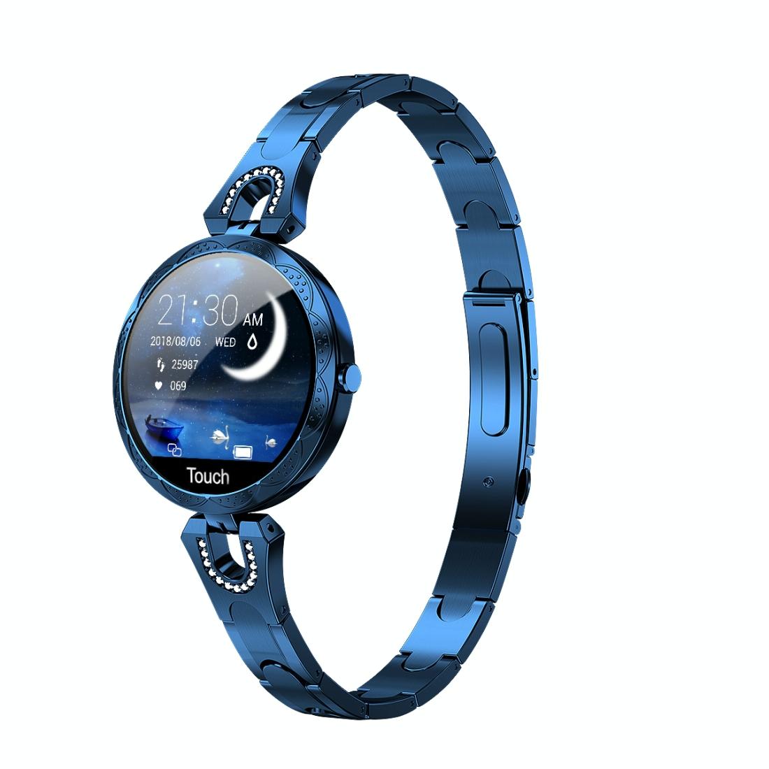 Waterproof Smart Bracelet With Lcd Screen And Heart Rate Monitor - Blue