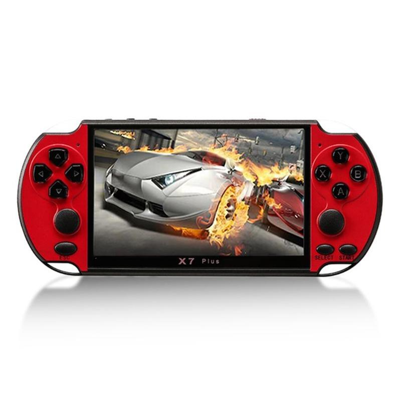 Retro Classic Handheld Game Console With 5.1 Hd Screen & 8G Memory - Supports Mp4 / Ebook - Red