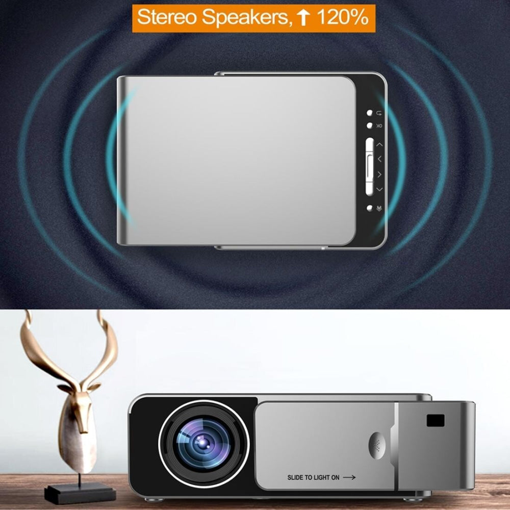 1080P Lcd Mini Theater Projector - 3500 Lumens - Silver
