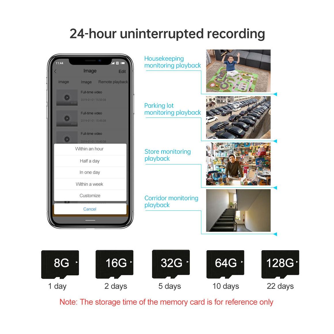 Outdoor Ptz Camera With 1080P Hd Two-Way Audio Motion & Humanoid Detection Colour Night Vision Tf Card Support