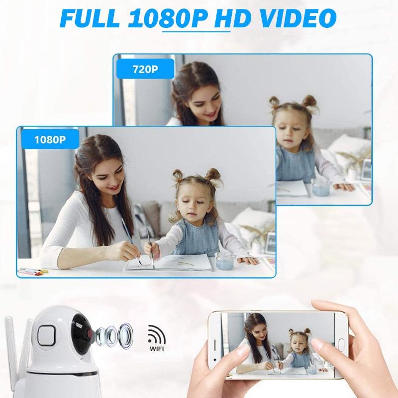 1080P Wireless Ip Camera With Motion Detection & Night Vision