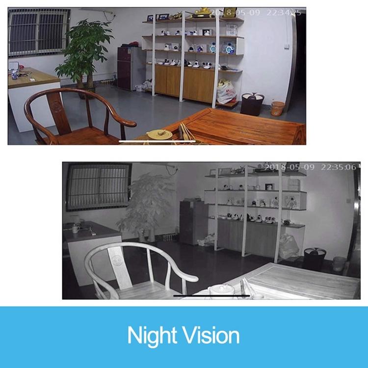 Wireless Ip Camera With Motion Detection & Night Vision - 720P Hd 32Gb Sd Card White