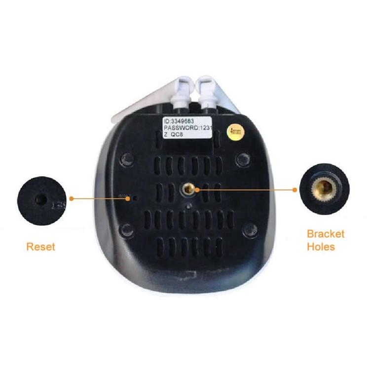 720P Hd Wifi Ip Camera With Motion Detection And Night Vision White