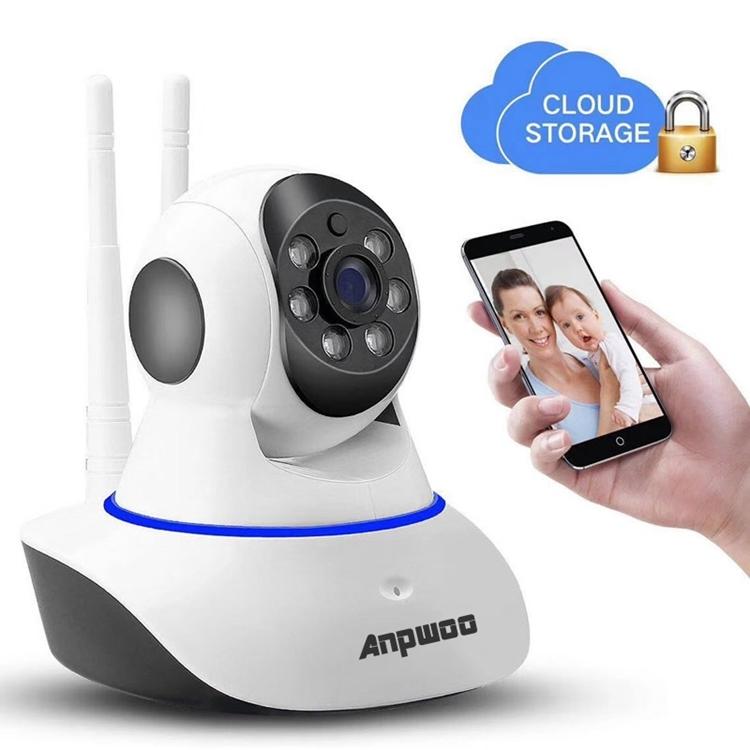 720P Hd Wifi Ip Camera With Motion Detection And Night Vision White