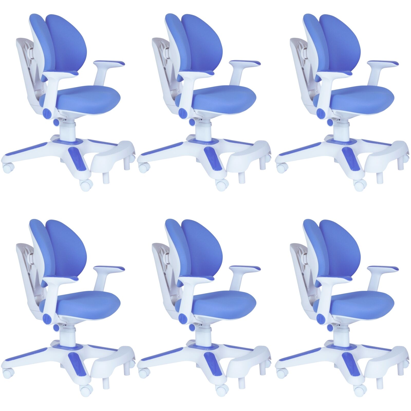 Ergonomic Children Kids Study Chair Set Height Adjustable - Blue