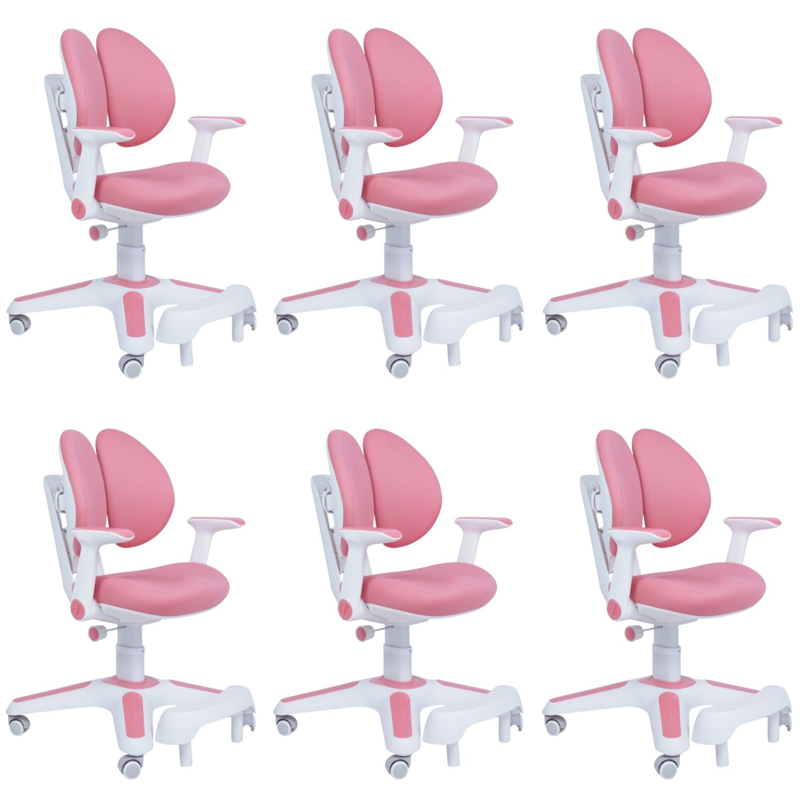 Ergonomic Children Kids Study Chair Set Height Adjustable - Pink