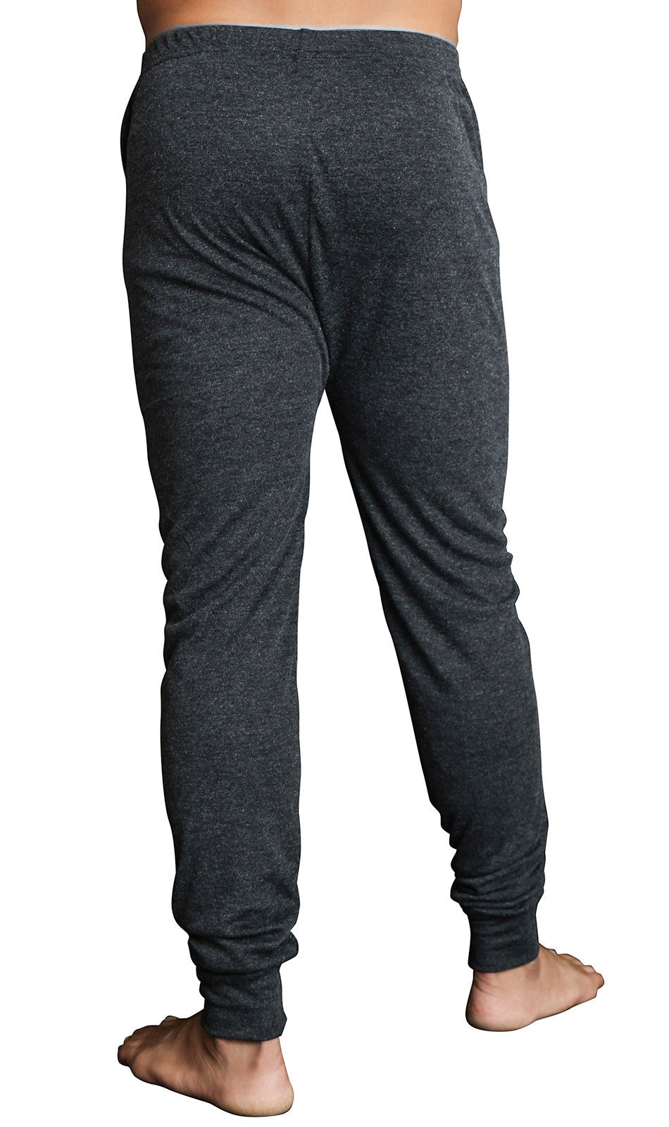 Mens Merino Wool Blend Long John Thermal Pants Underwear Thermals Warm Winter - Black - 5XL