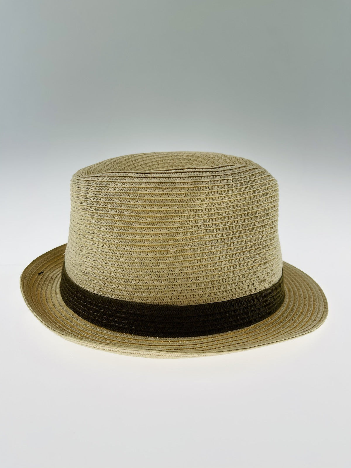 Dents Mens Straw Hat Toyo Trilby Fedora Summer Sun Stingy Brim - Natural/Brown - L/XL