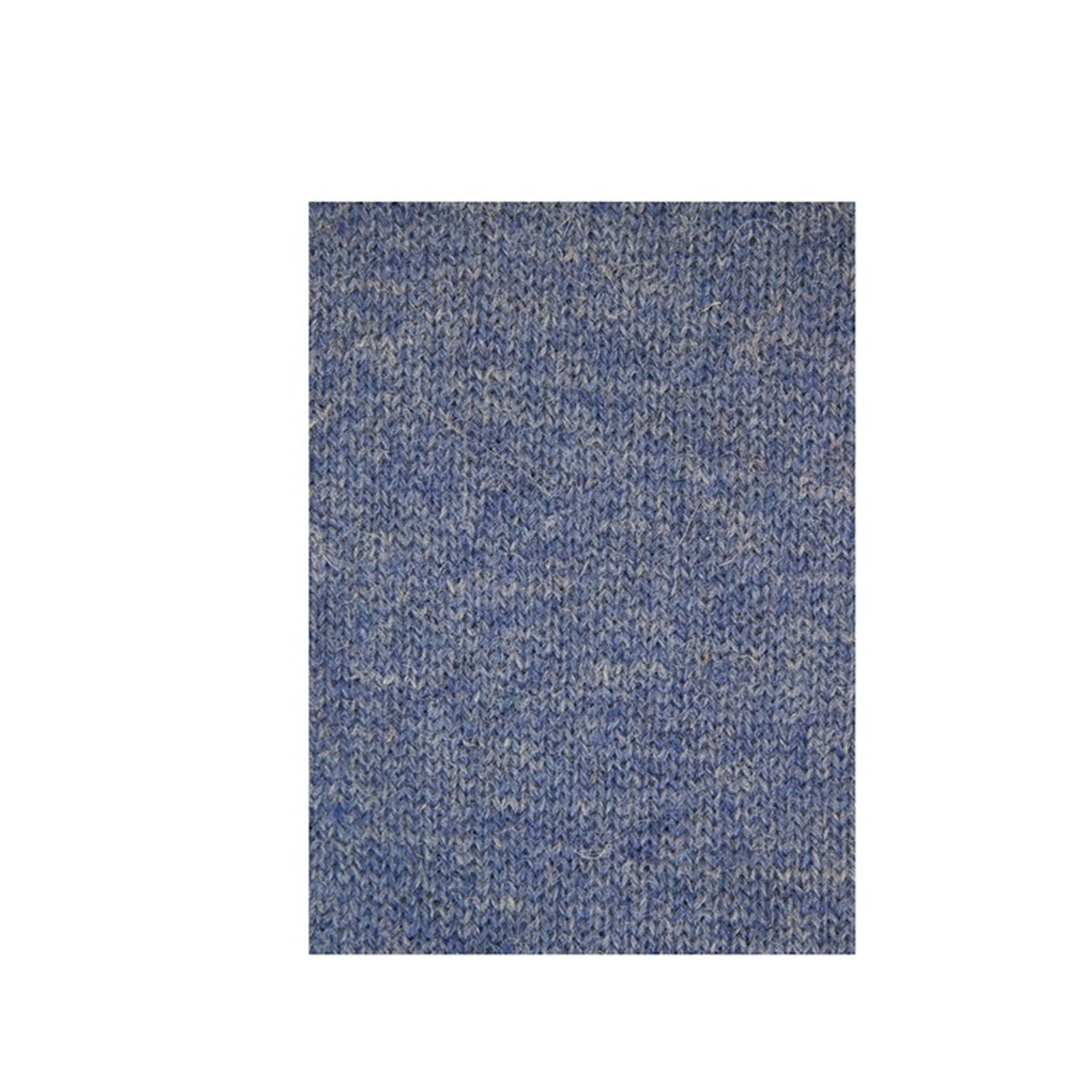 100% Shetland Ragg Wool V Neck Knit Jumper Pullover Mens Sweater Knitted - Sky - S