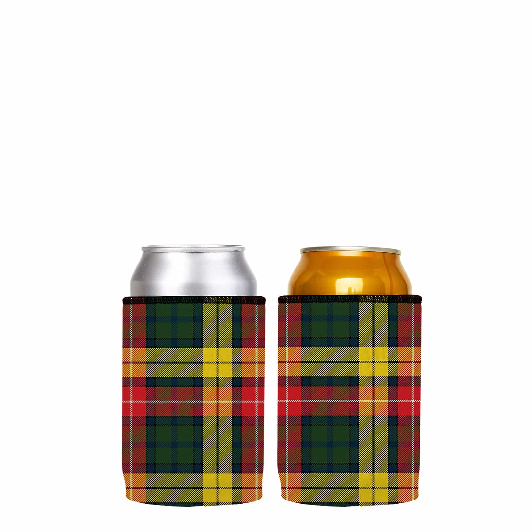 Tartan Print Stubby Cooler 2-Pack - Standard