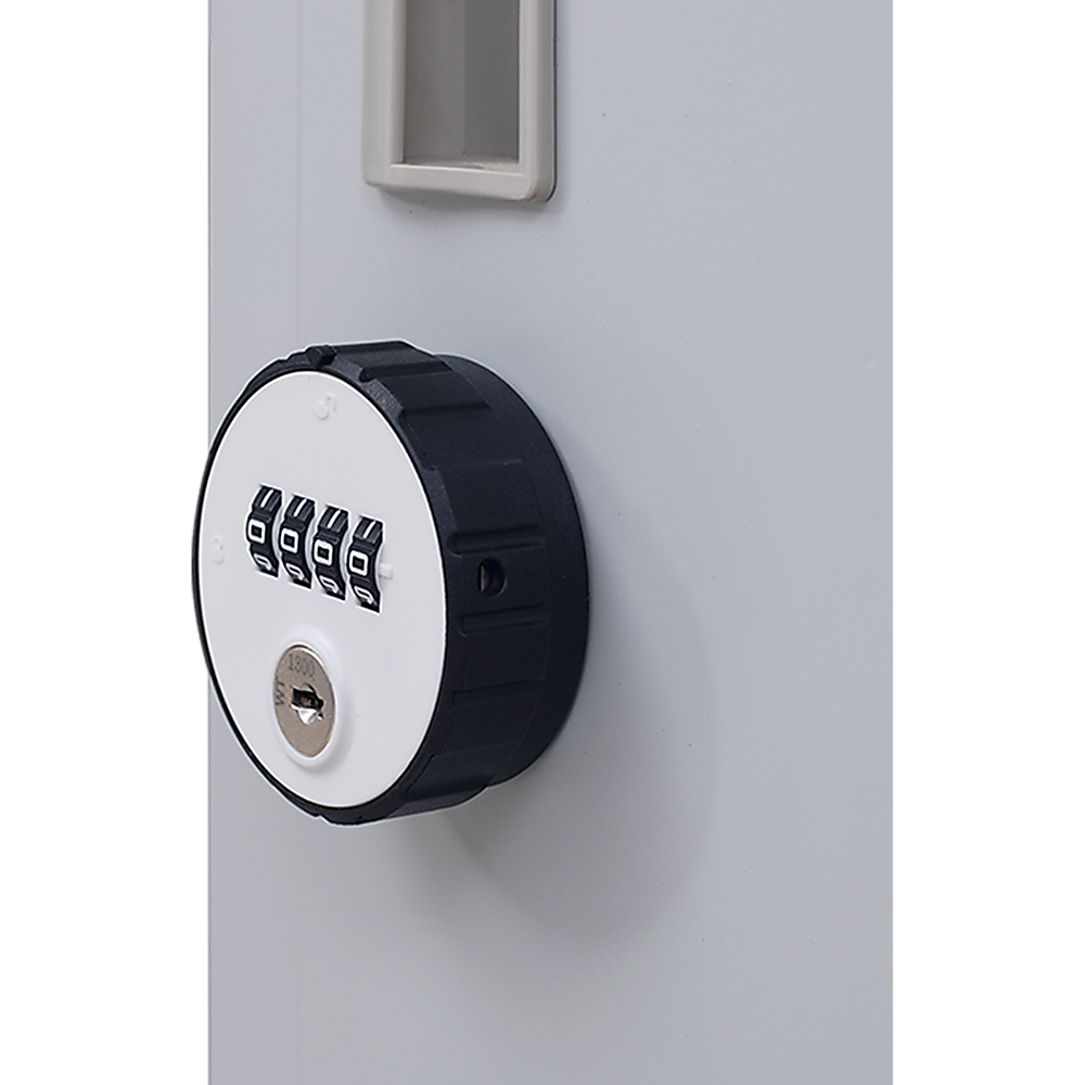 Grey Two-Door L-shaped Office Gym Shed Storage Lockers