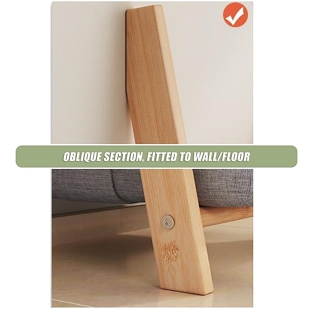 Wall Leaning Ladder Shelf with Laundry Basket Clothes Hamper Bath Towel Rack