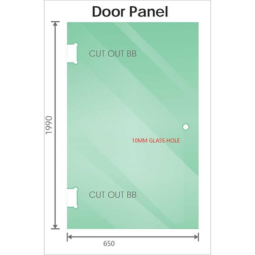 110x120cm Double Door Corner Shower Screen – Nickel U-Brackets, Brass Hinges & Square Double Pull Handle