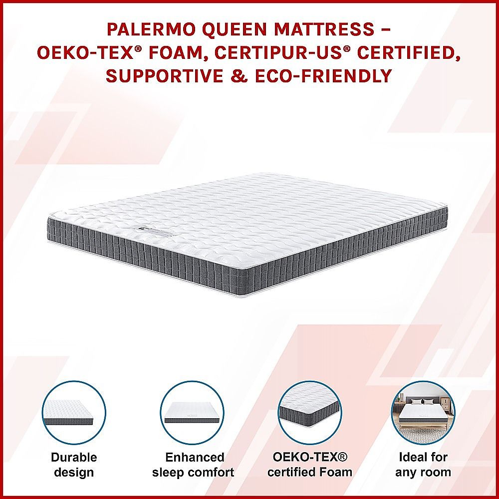 Double Memory Foam Mattress – OEKO-TEX® Textile & CertiPUR-US® Certified Foam