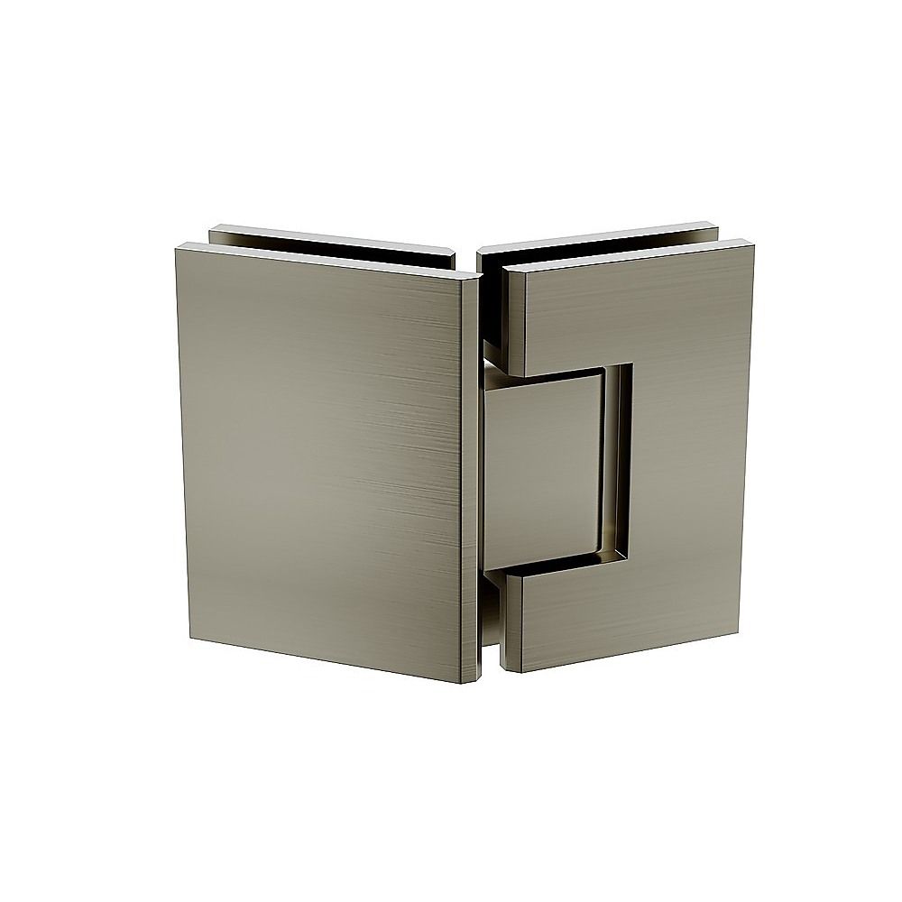 100cm Frameless Diamond Shower Screen with Gunmetal Channels and SS Hinges