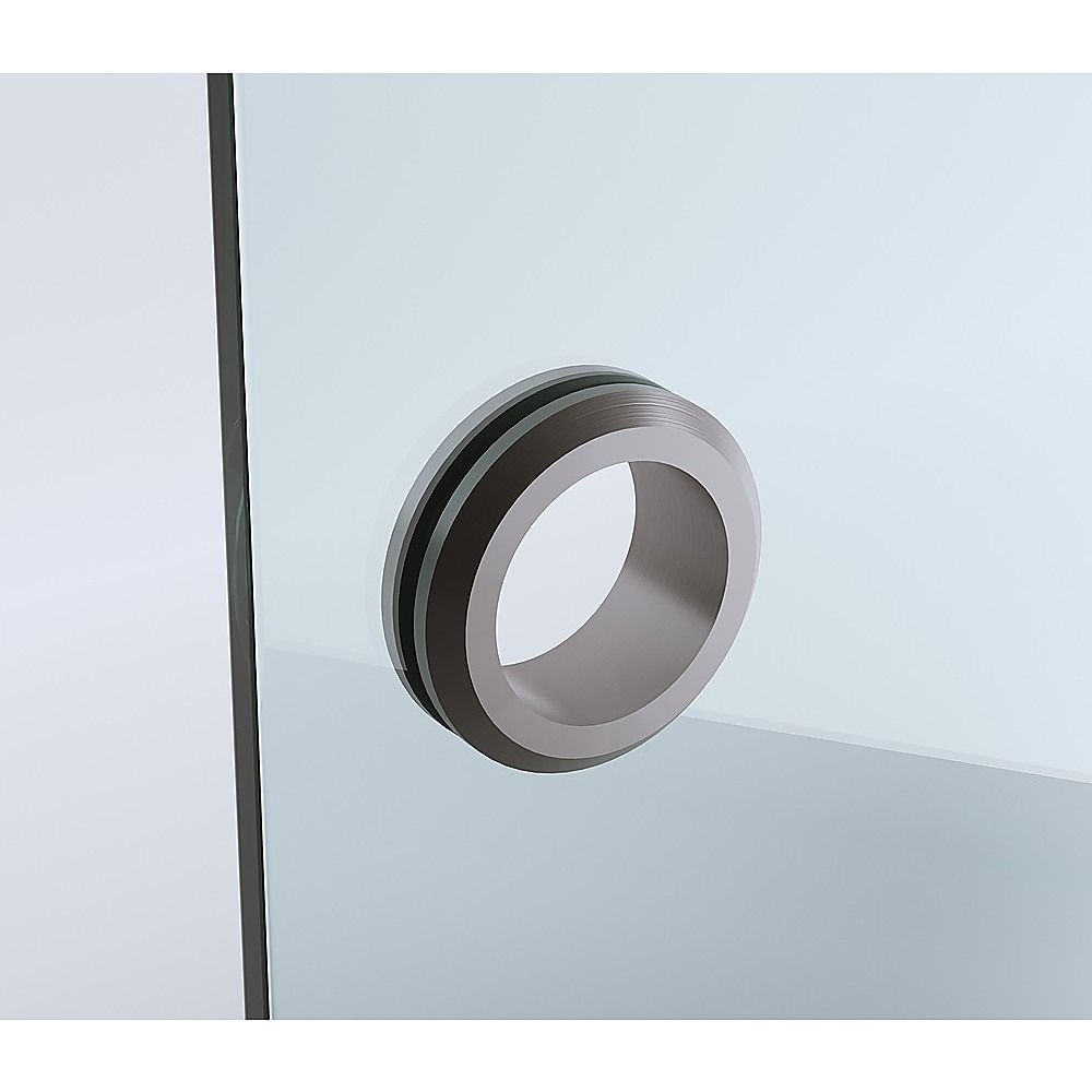 100cm Frameless Diamond Shower Screen with Gunmetal Channels and SS Hinges