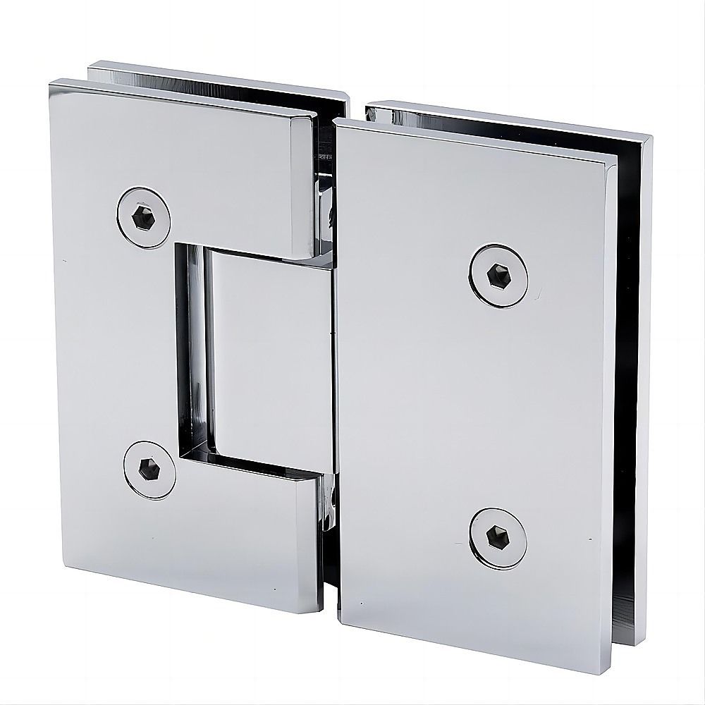 120cm Wall to Wall Frameless Shower Screen – Chrome Wall Channel with SS Hinges for Contemporary Style