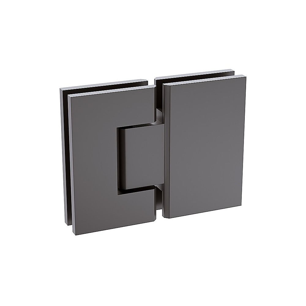 120cm Wall to Wall Frameless Shower Screen – Gunmetal Wall Channel and Floor Channel with SS Hinges for Contemporary Style