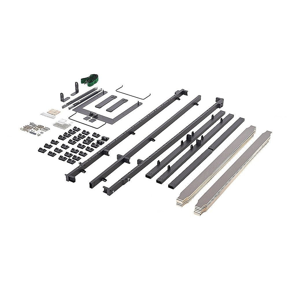 Double DIY Wall Bed Hardware Kit with Gold handle – Frame & Mechanism for Custom Build