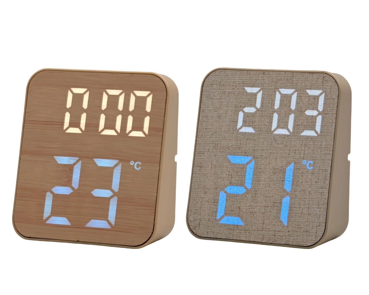Bulk 8 Led Display Clock 16x6.5cm 2 Col