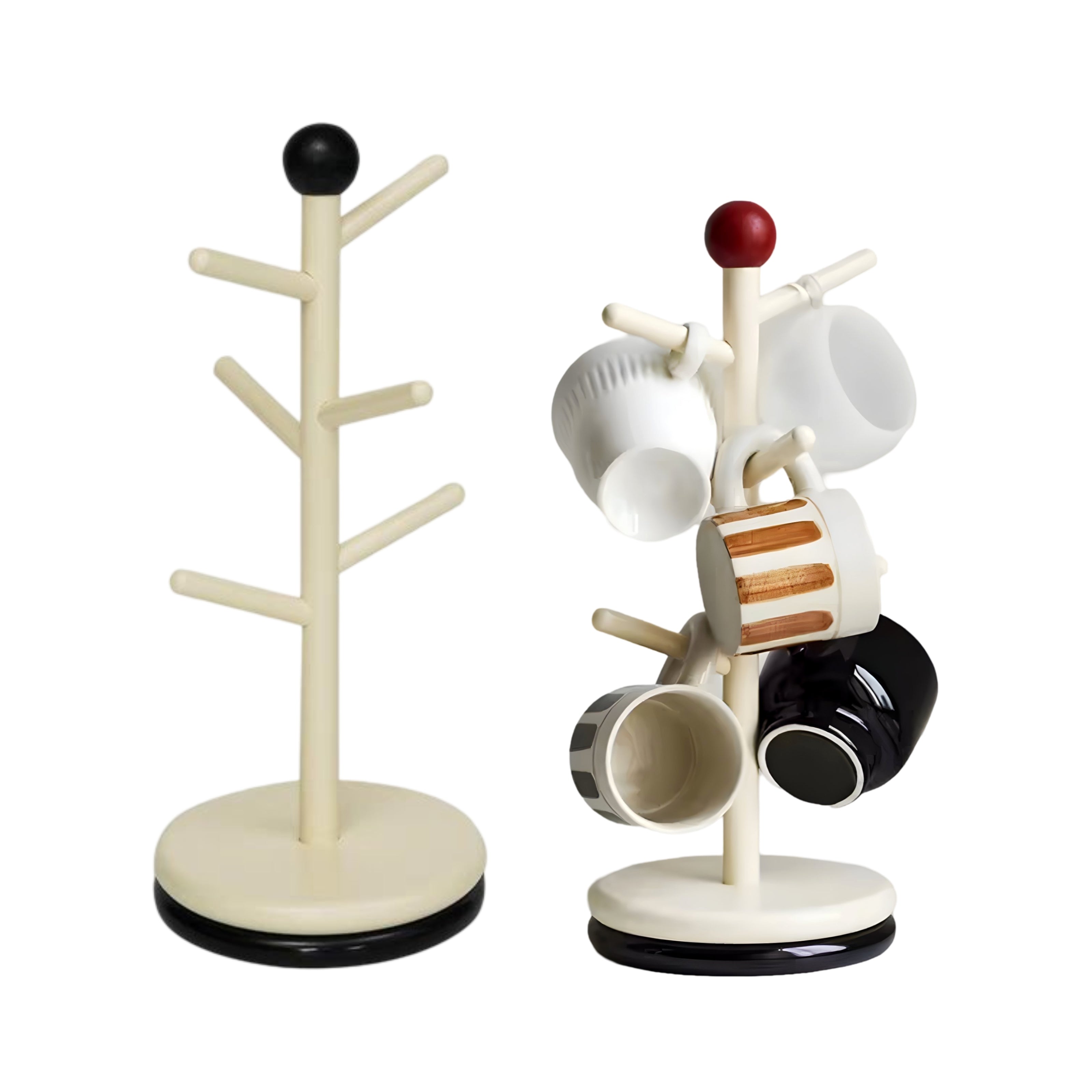 Set 2 Rotating Cup Mug Holder 2 Assort 31cm