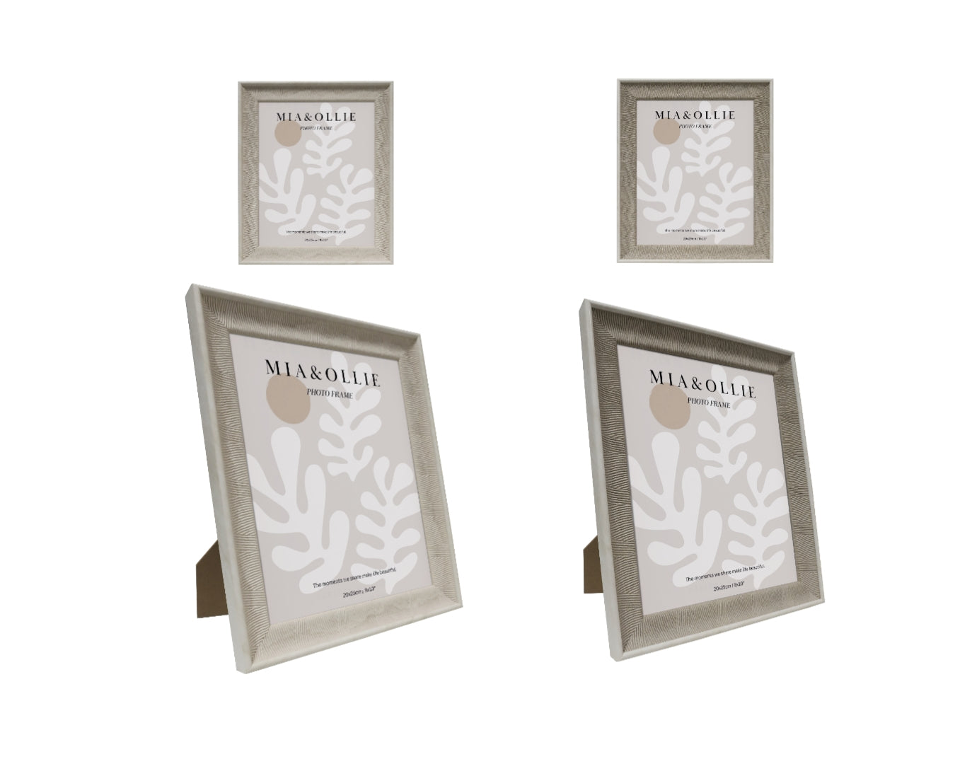 Set 2 Photo Frame Cassie '8x10in' Assort 25cm