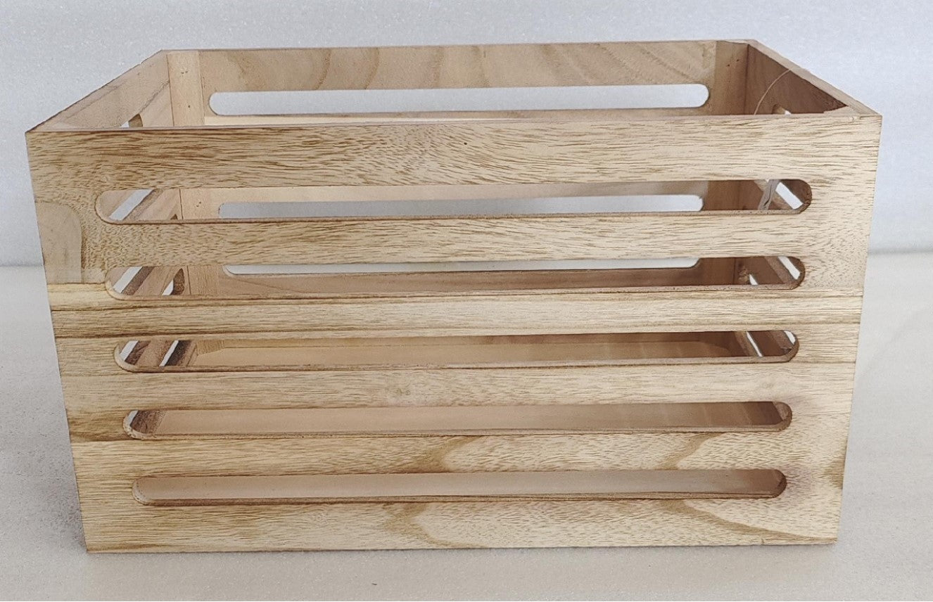 Wood Crates Natural 40x22cm