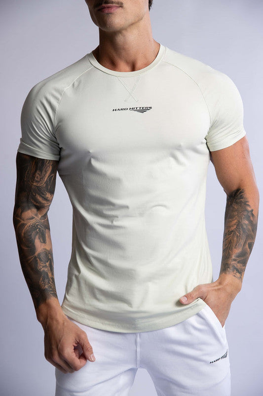 HARD HITTERS RAGLAN CREW TEE MINT MEDIUM