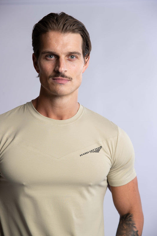 HARD HITTERS SLIM FIT COTTON TEE SAGE SMALL