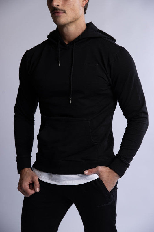 HARD HITTERS SLIM FIT TERRY HOODIE BLACK X-LARGE
