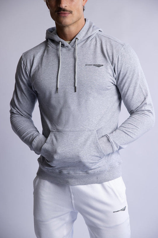 HARD HITTERS SLIM FIT TERRY HOODIE GREY X-LARGE