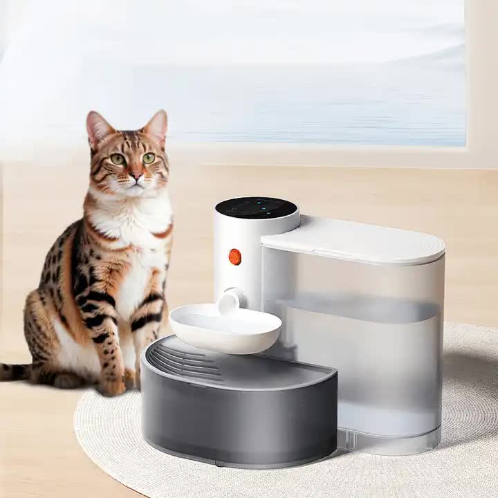 Smart Pet Water Dispenser - Tilted Design, Fresh Water Supply, Automatic Water Bowl for Cats and Dogs
