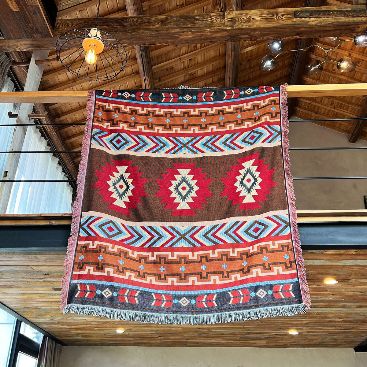 180*230cm Bohemian Picnic Blanket, Waterproof Camping Blanket, Outdoor Rug for Camping, Picnic, Beach