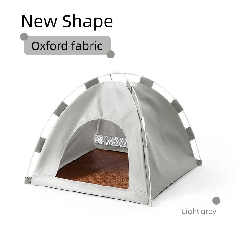 Outdoor Cat House,Pet Tent -Windproof and Dustproof Shelter for Small Pets, Grey, Size: S 35*35*30cm