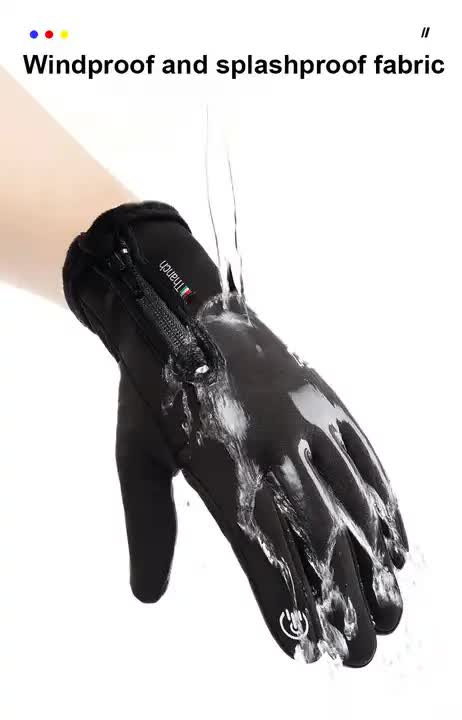 Touchscreen Winter Gloves|Waterproof, Windproof Thermal Gloves for Men Q9063 XL size Grey