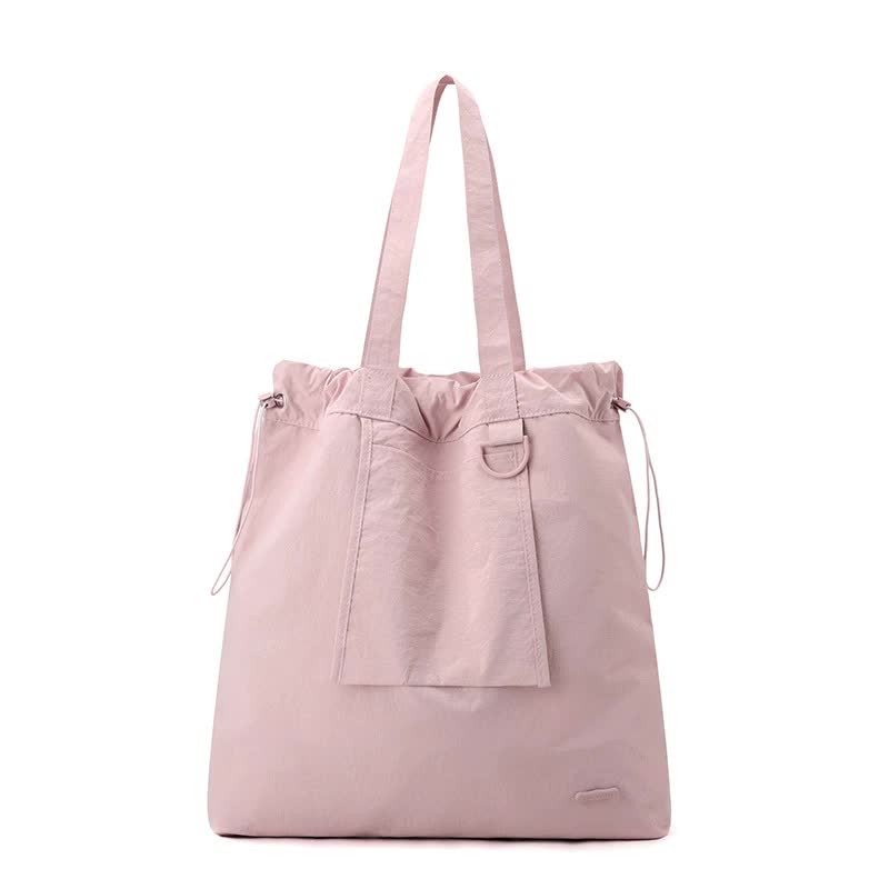 Pink Large Capacity Tote Bag - Lightweight Single Shoulder Bag for Commute, Casual Outings, and Shopping