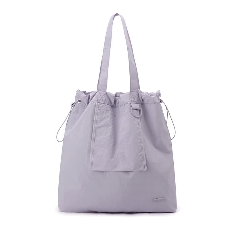 Purple Large Capacity Tote Bag - Lightweight Single Shoulder Bag for Commute, Casual Outings, and Shopping