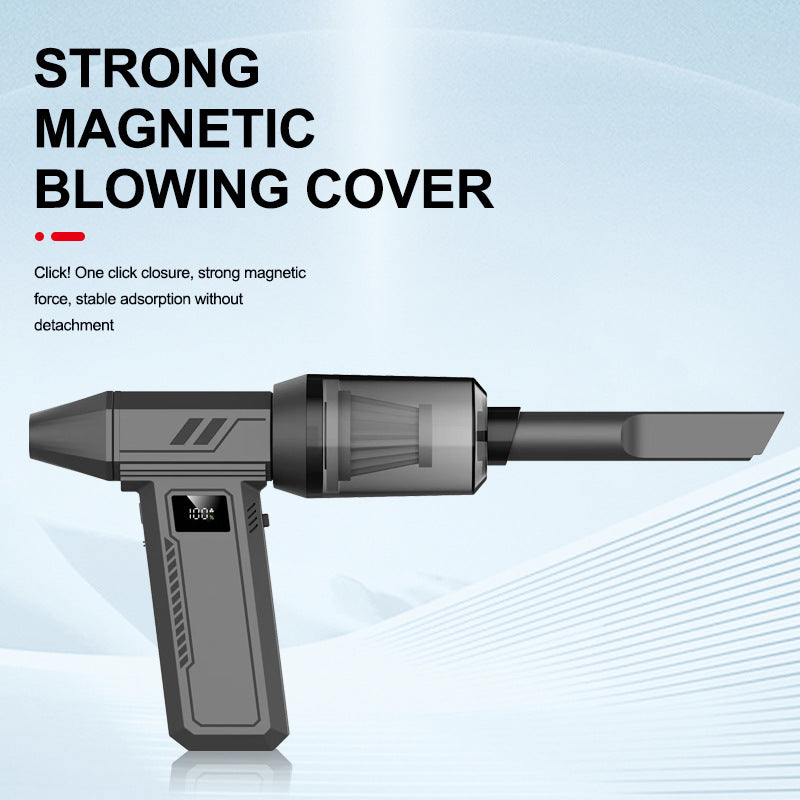 Grey 130,000 Turn Compact Handheld Air Blower and Vacuum Cleaner with Dual Functionality (product without the vac attachments)