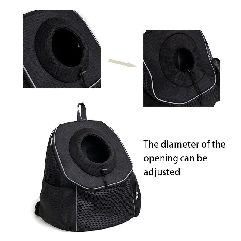 Purple Breathable Mesh Pet Carrier Backpack - Head-Out Design for Small Dogs & Cats, Ventilated Travel Hiking Carrier Bag with Front Entry & Pockets