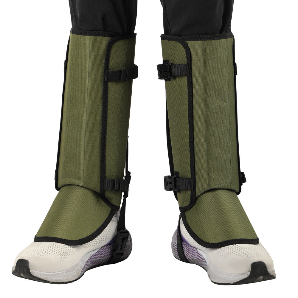 Outdoor Anti-Snake Bite Leg Guards - Hiking Camping Knee Protectors, Snow Shoe Covers, Leg Sleeves, khaki